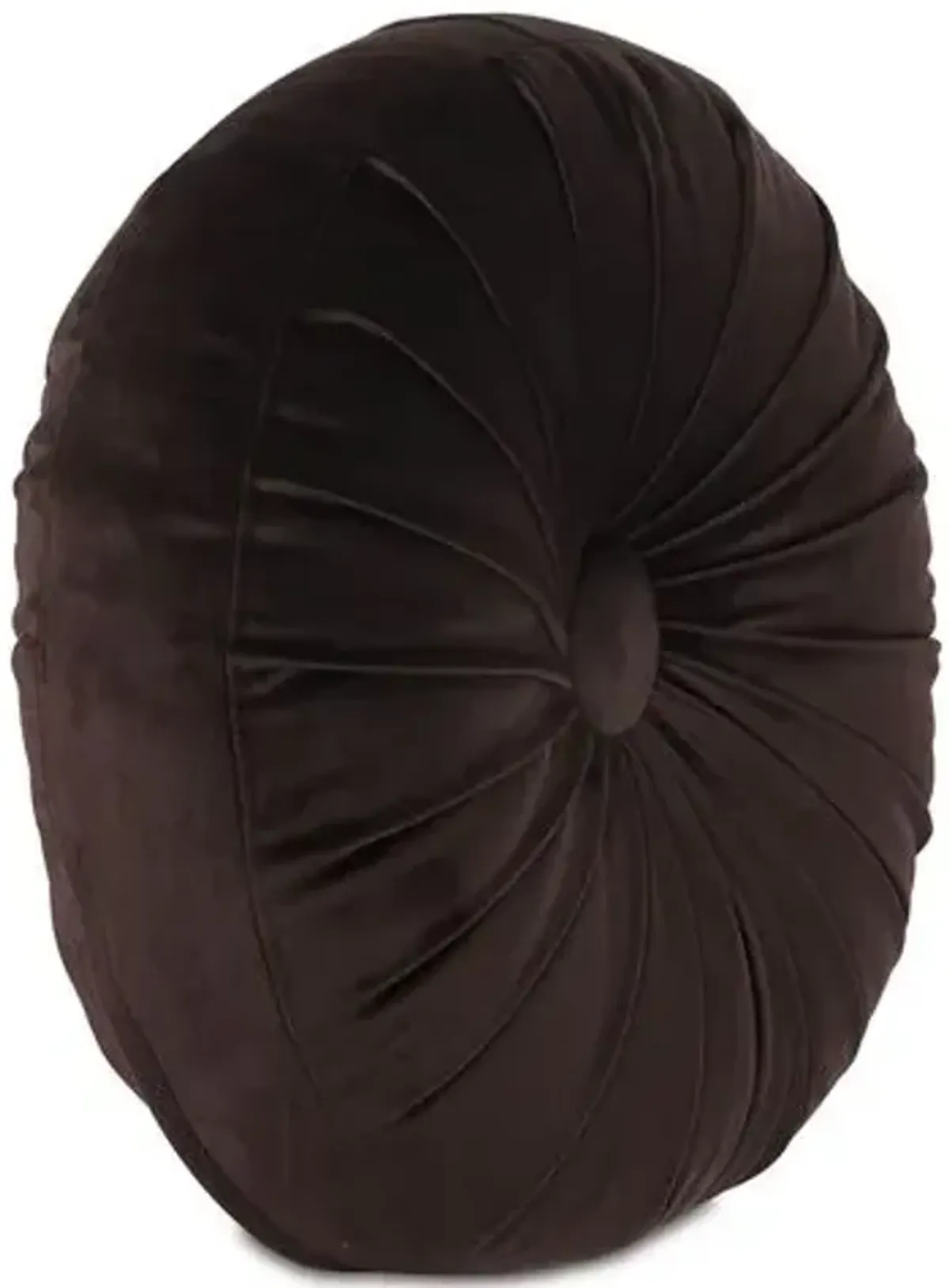 Libby Tambourine Pillow - Brown Velvet