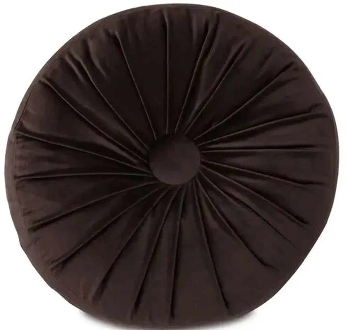 Libby Tambourine Pillow - Brown Velvet