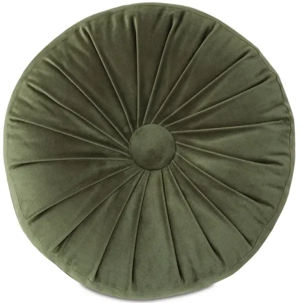 Libby Tambourine Pillow, Olive Velvet