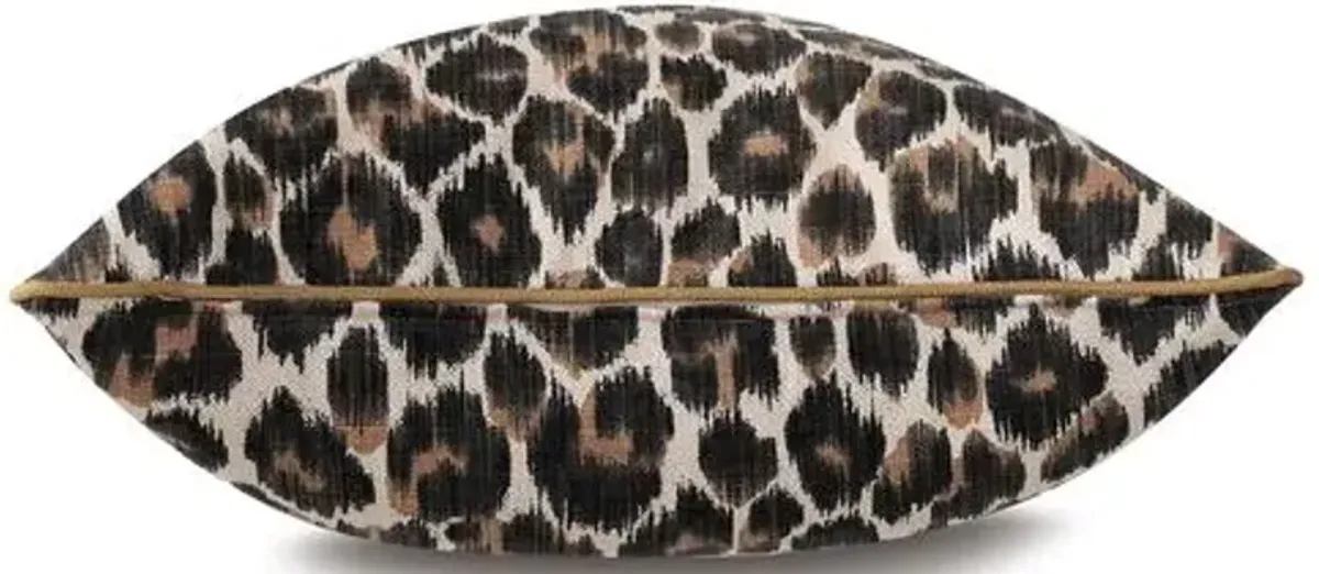 Ava Leopard Pillow - Brown/Tan