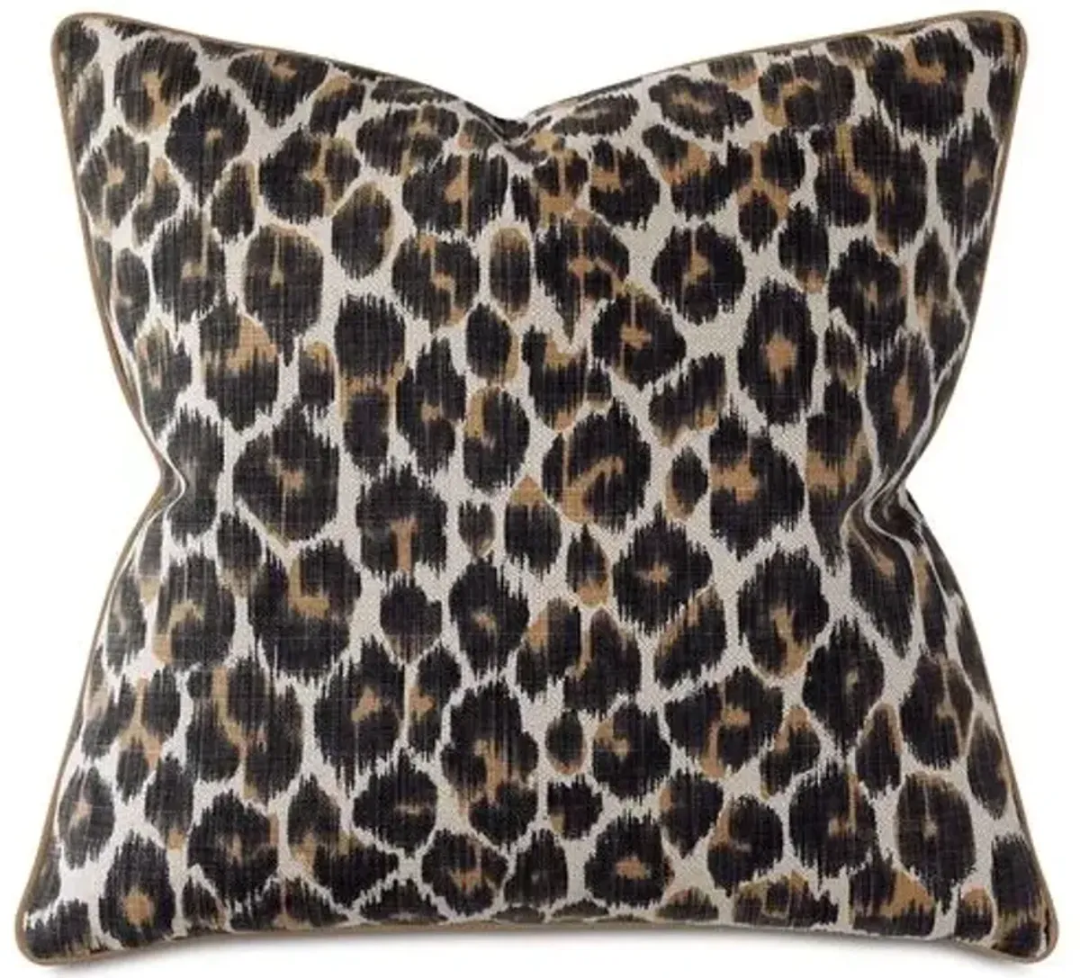 Ava Leopard Pillow - Brown/Tan
