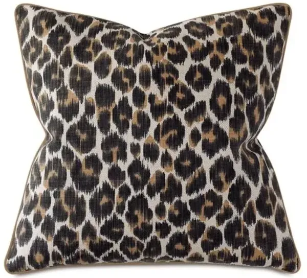 Ava Leopard Pillow - Brown/Tan