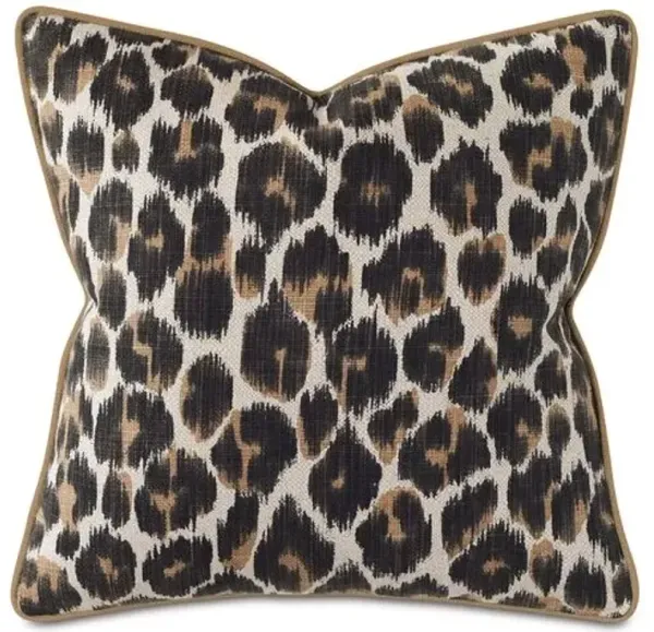 Ava Leopard Pillow - Brown/Tan