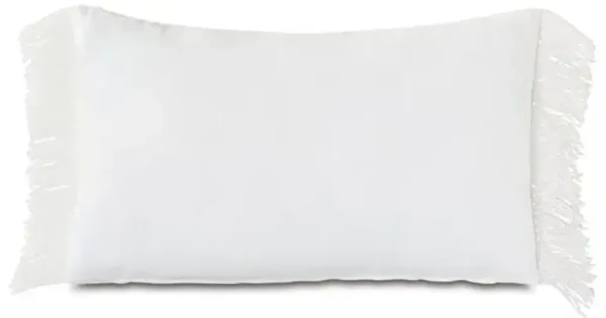 Suki 13x22 Lumbar Pillow - White