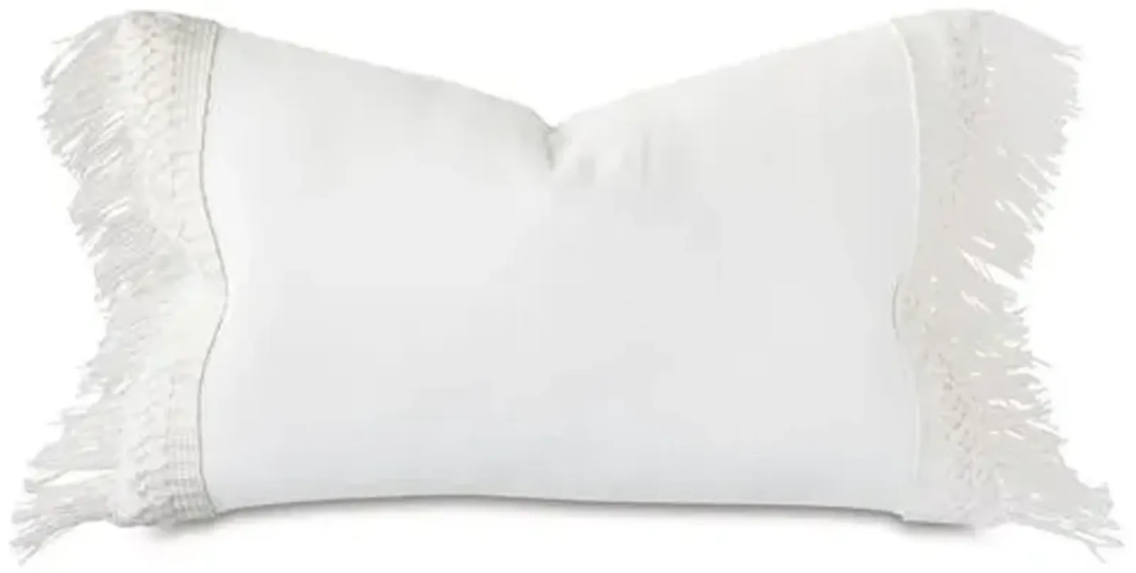 Suki 13x22 Lumbar Pillow - White