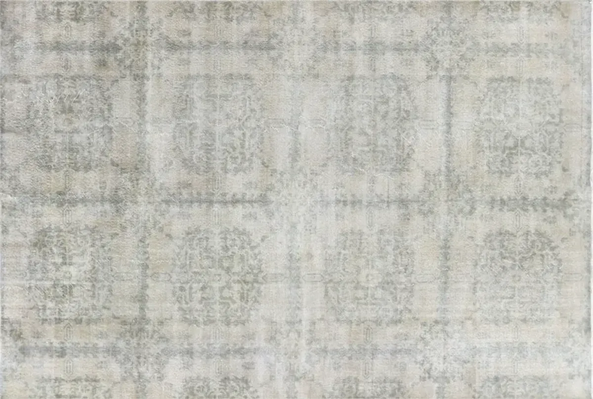 1960s Turkish Oushak Carpet - 7'10"x11'4" - Nalbandian - Beige