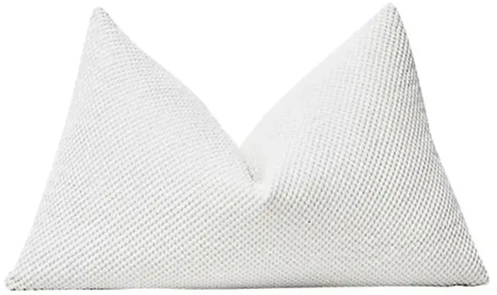 Maltese 25x16 Lumbar Pillow - White