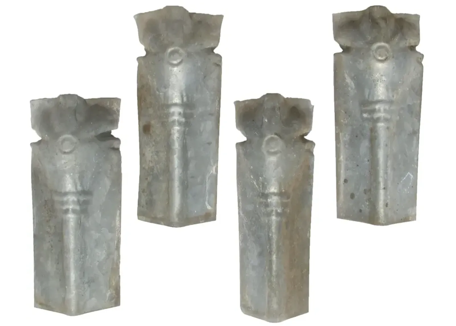 Zinc Architectural Elements - Set of 4 - Chez Vous - Silver