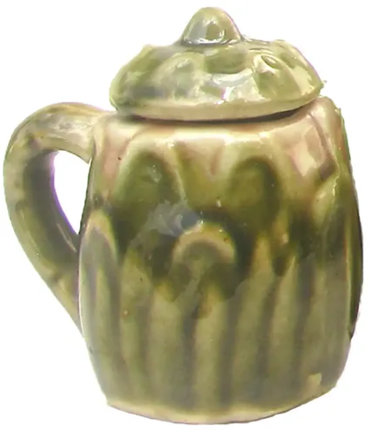 French Majolica Hot Beverage Service Set of 8 - Chez Vous - Green