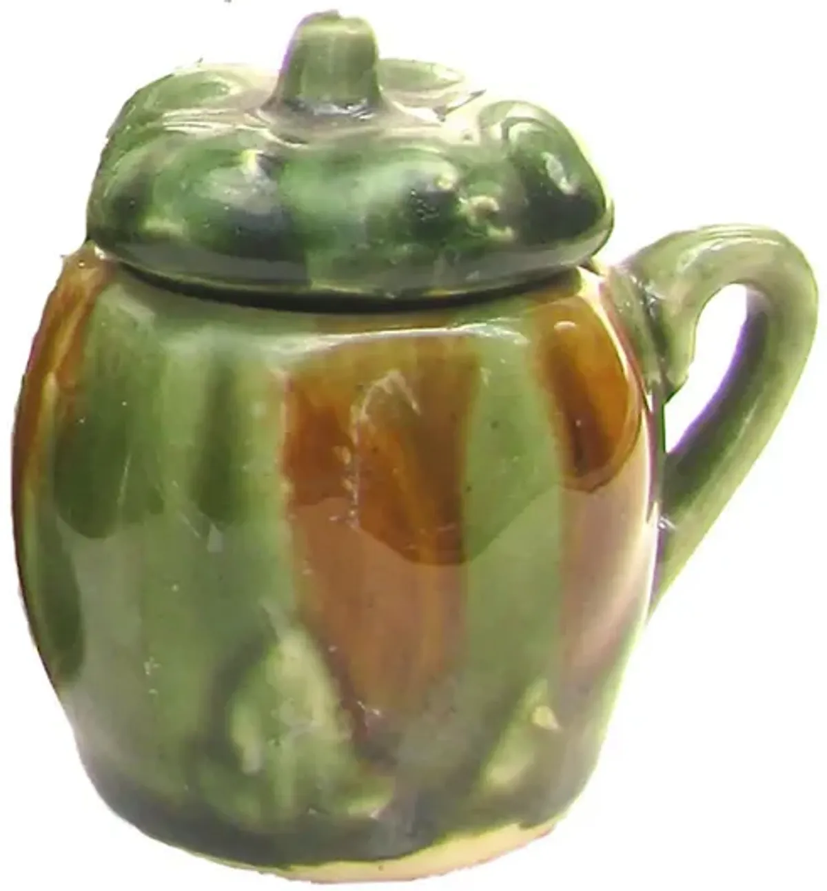 French Majolica Hot Beverage Service Set of 8 - Chez Vous - green