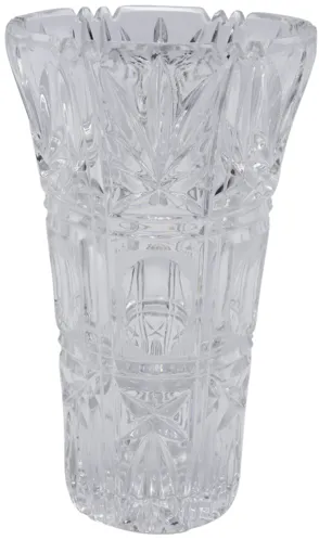 Art Deco Cut Glass Vase - Interesting Things - Clear