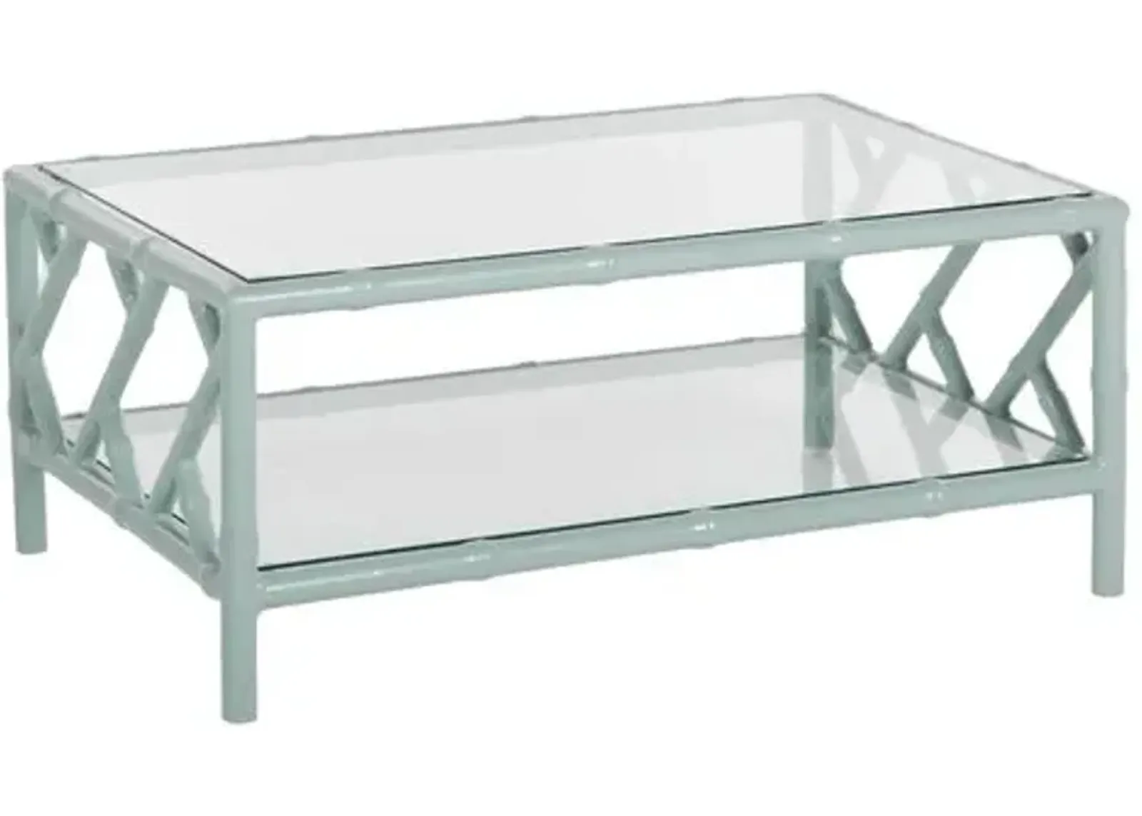 Kit Chippendale Outdoor Coffee Table - Celadon - Green