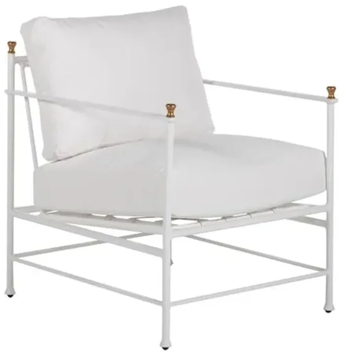 Frances Outdoor Lounge Chair - White