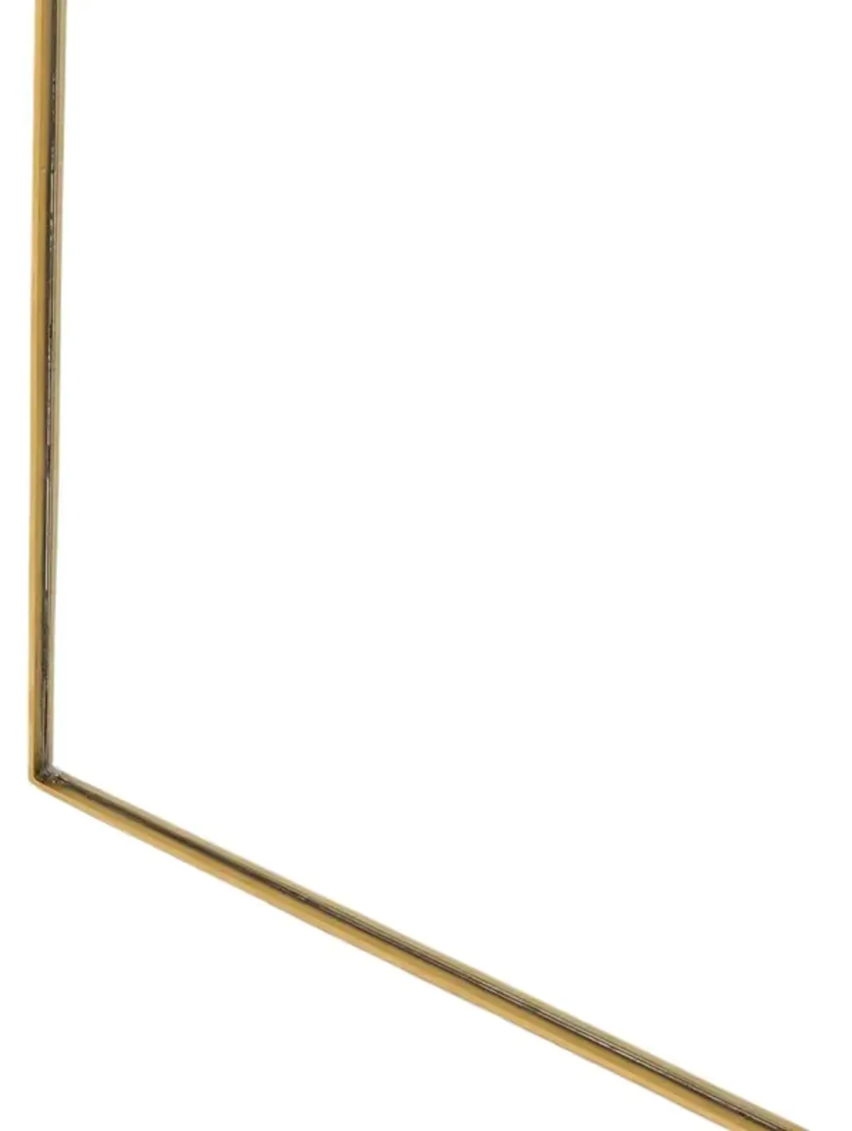 Odin Polished Brass Floor Mirror, Polished Brass