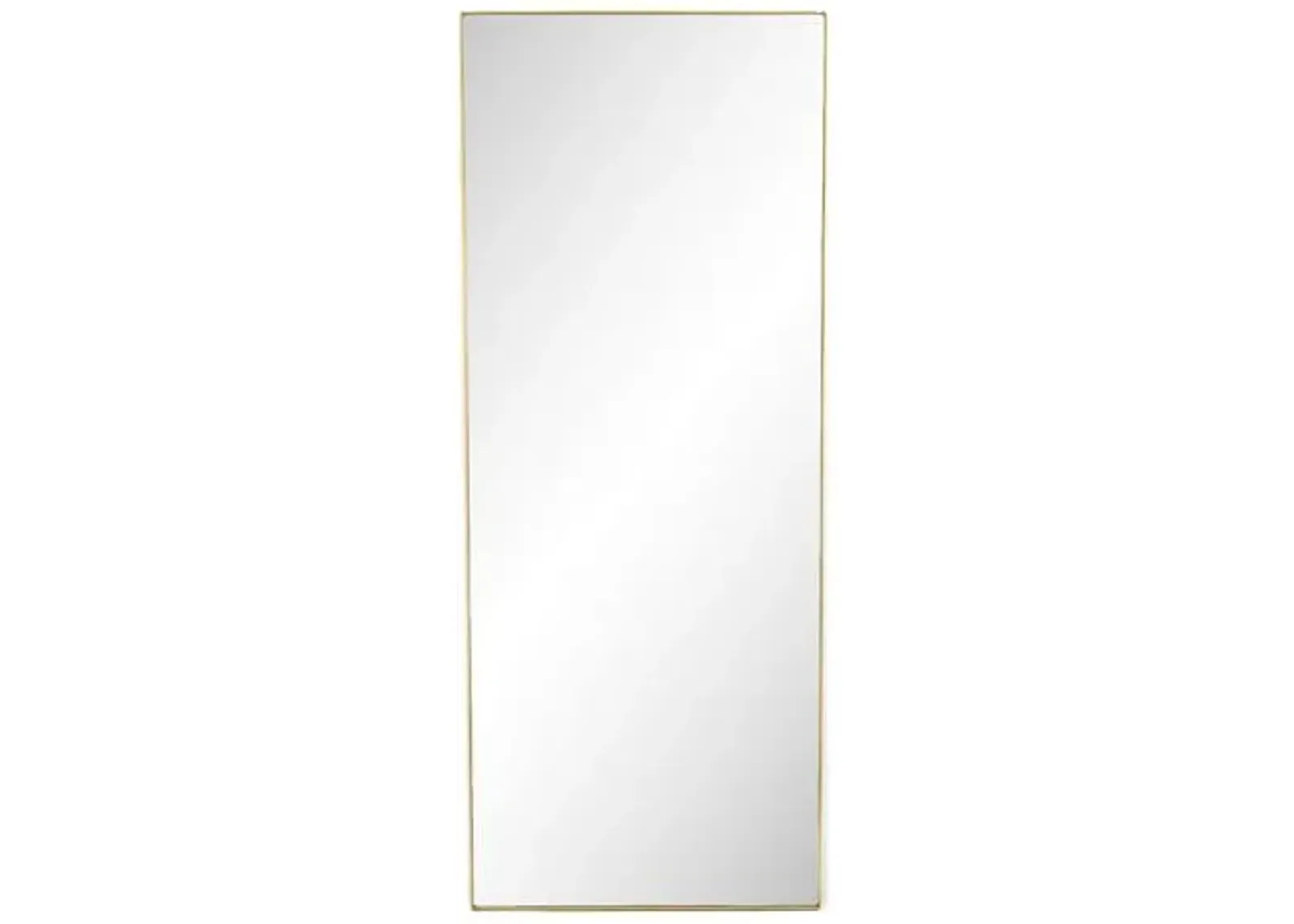 Odin Polished Brass Floor Mirror - Polished Brass