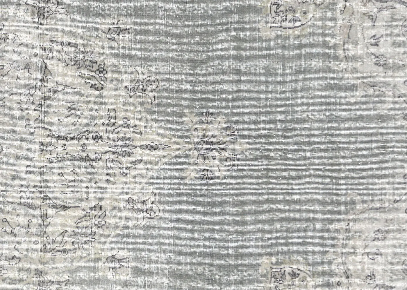 8'1"x11' 1960s Turkish Oushak Carpet - Nalbandian - Gray