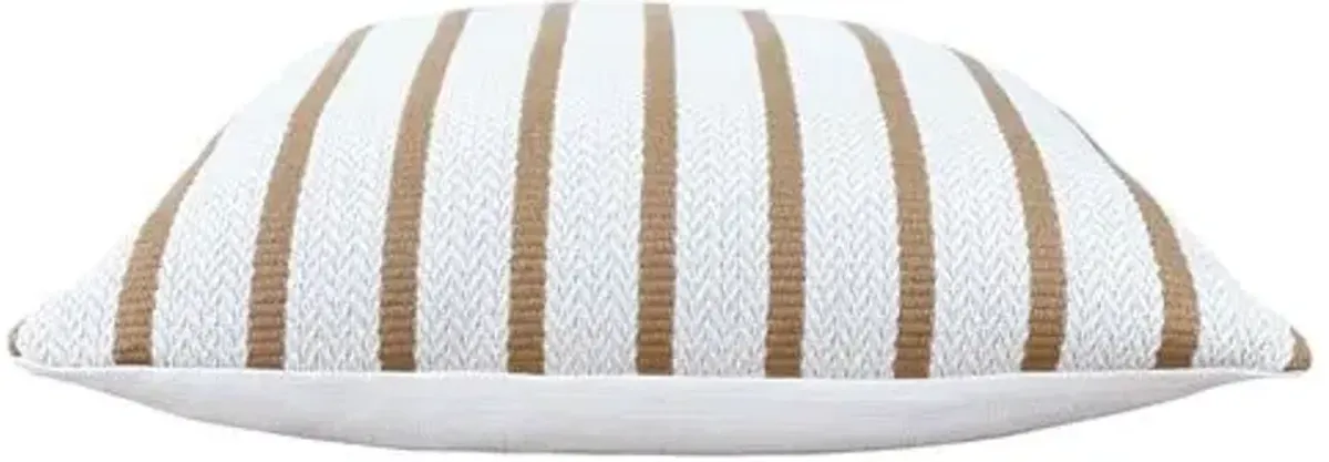 Kolton 22x22 Pillow - Honey Stripe - Kim Salmela
