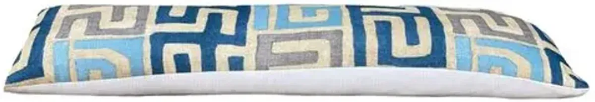 Kumba 13x40 Body Pillow - Aqua/Sand - Kim Salmela