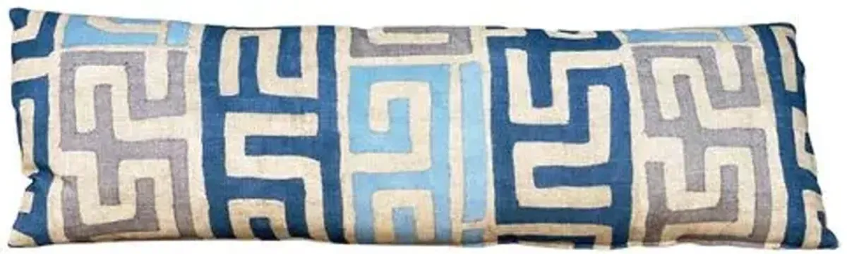 Kumba 13x40 Body Pillow - Aqua/Sand - Kim Salmela