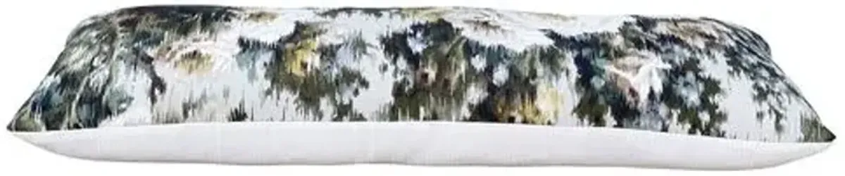 Olivia 13x40 Body Pillow - Olive/Ivory Floral - Kim Salmela