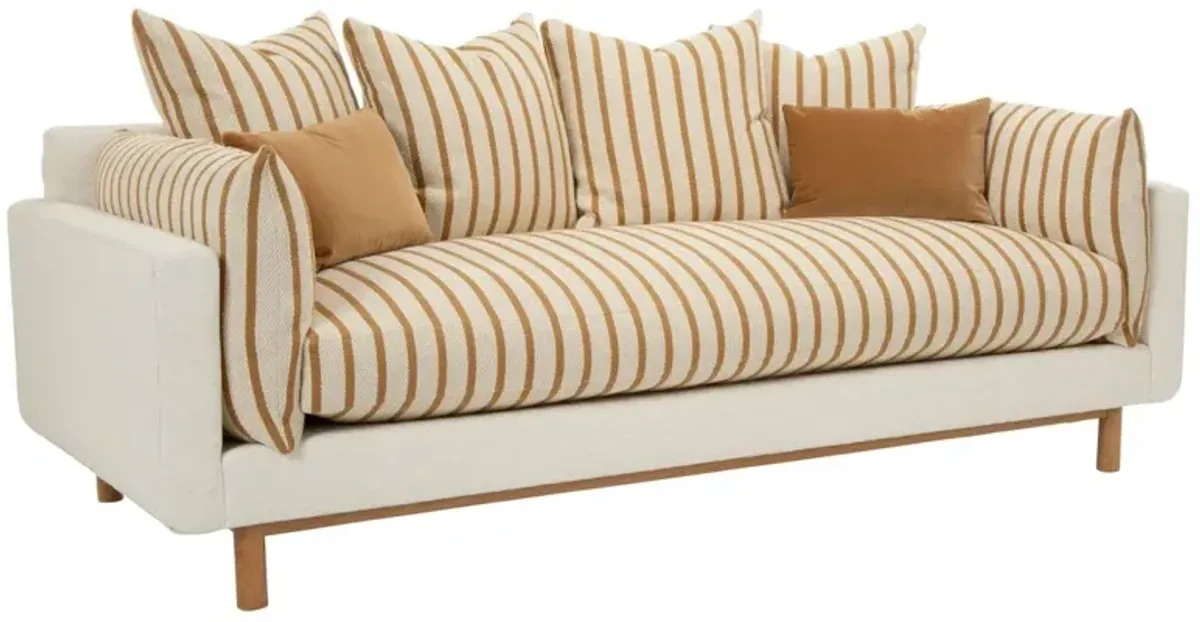 Sawyer Sofa, Honey Stripe