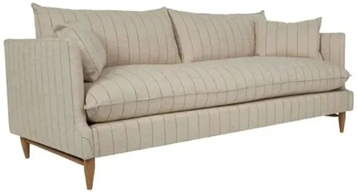 Merritt 90" Sofa - Huntington Natural Stripe - Kim Salmela