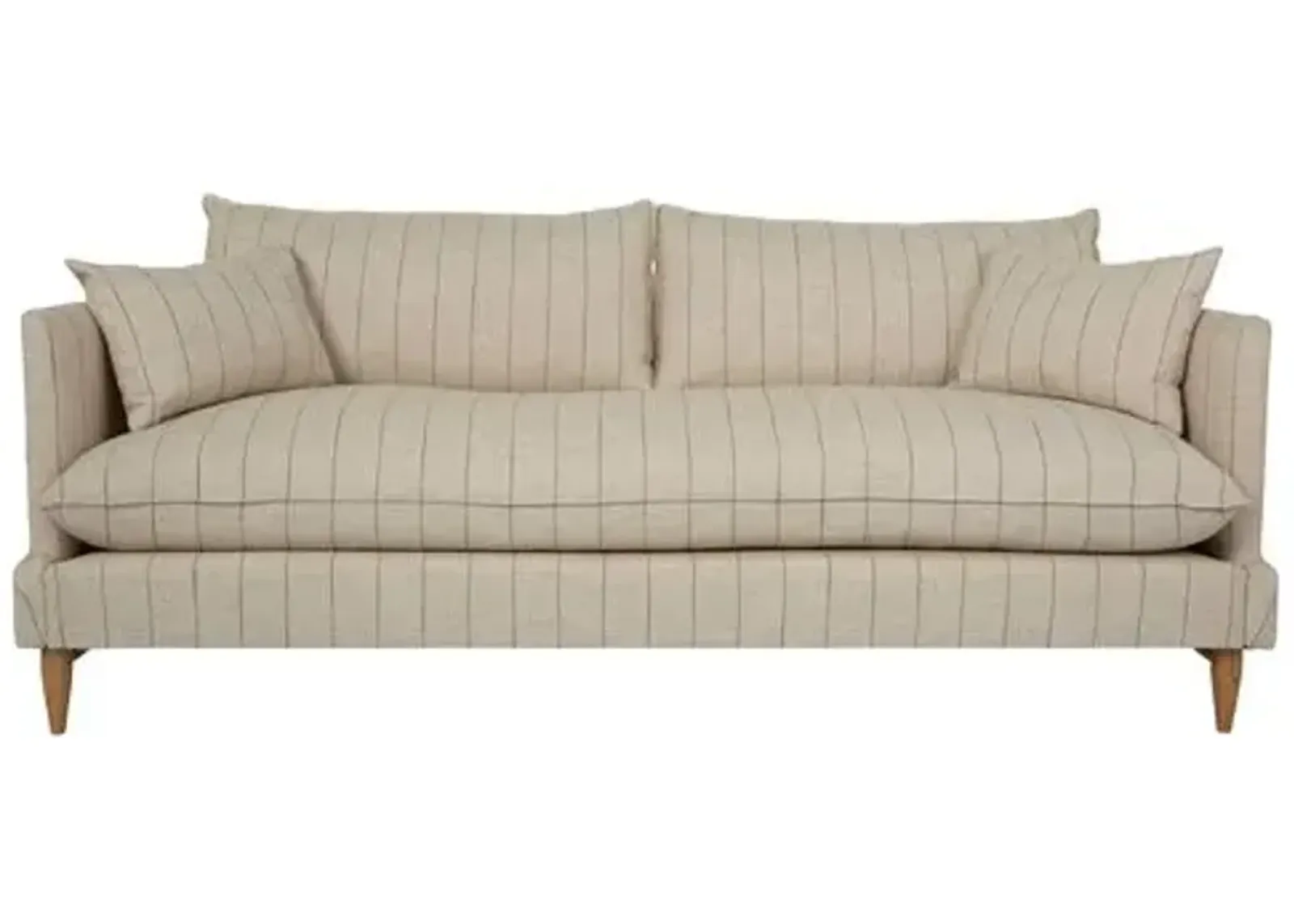 Merritt 90" Sofa - Huntington Natural Stripe - Kim Salmela