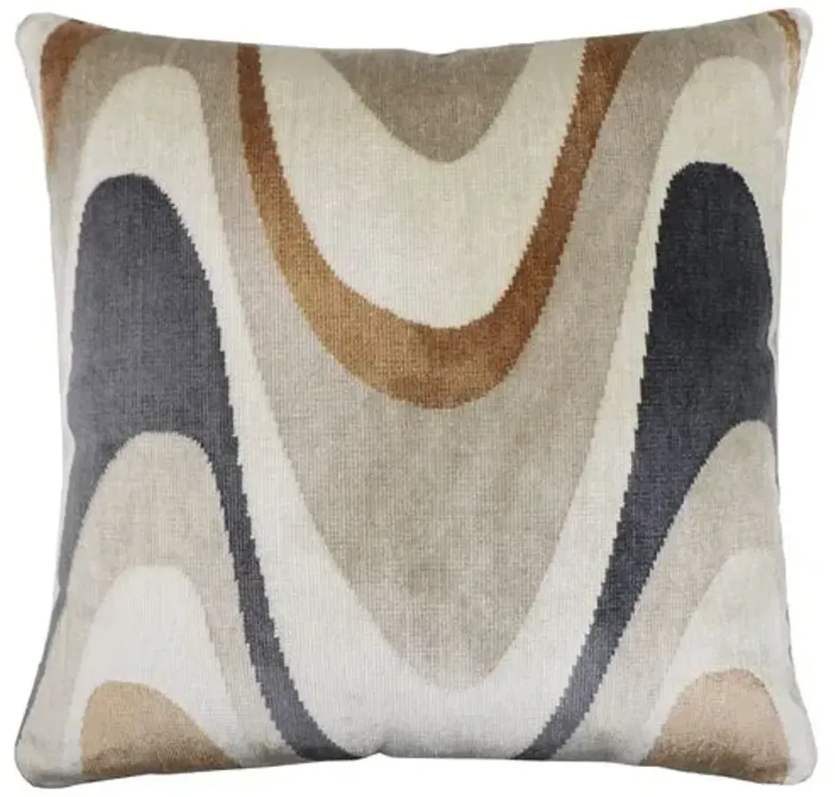 Harlow 22x22 Pillow - Umber Velvet - The Piper Collection