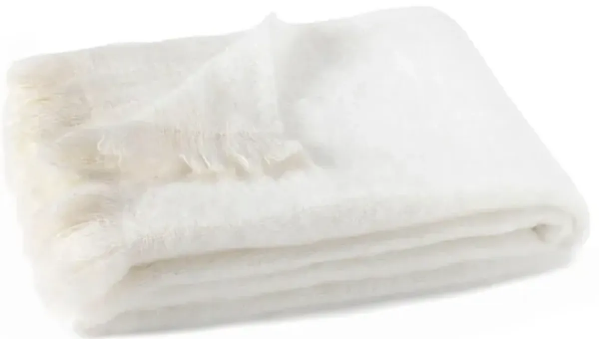 Brushed Mohair Throw