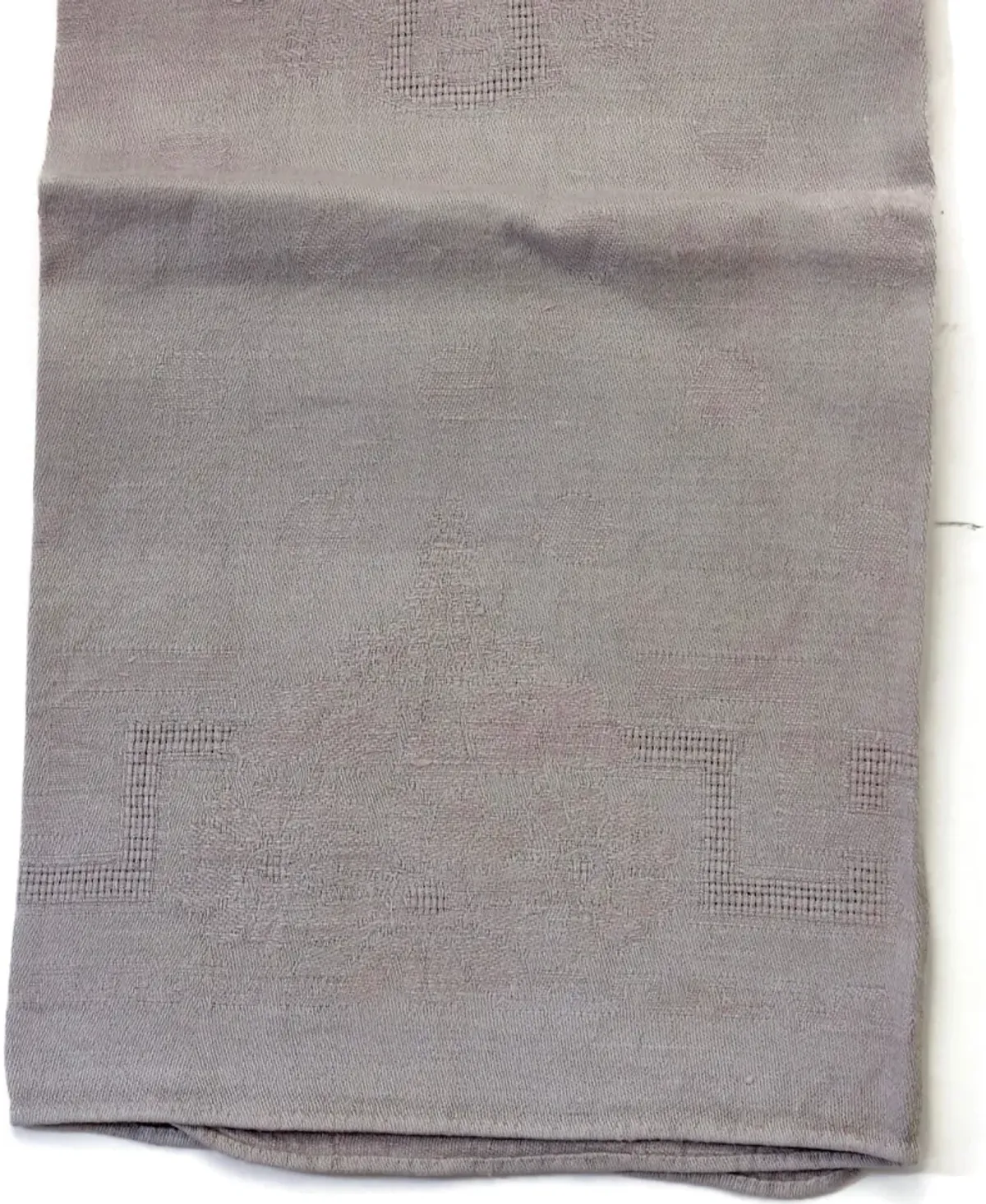 1920s French Linen "VS" Napkins - Set of 10 - New England Mercantile - Purple