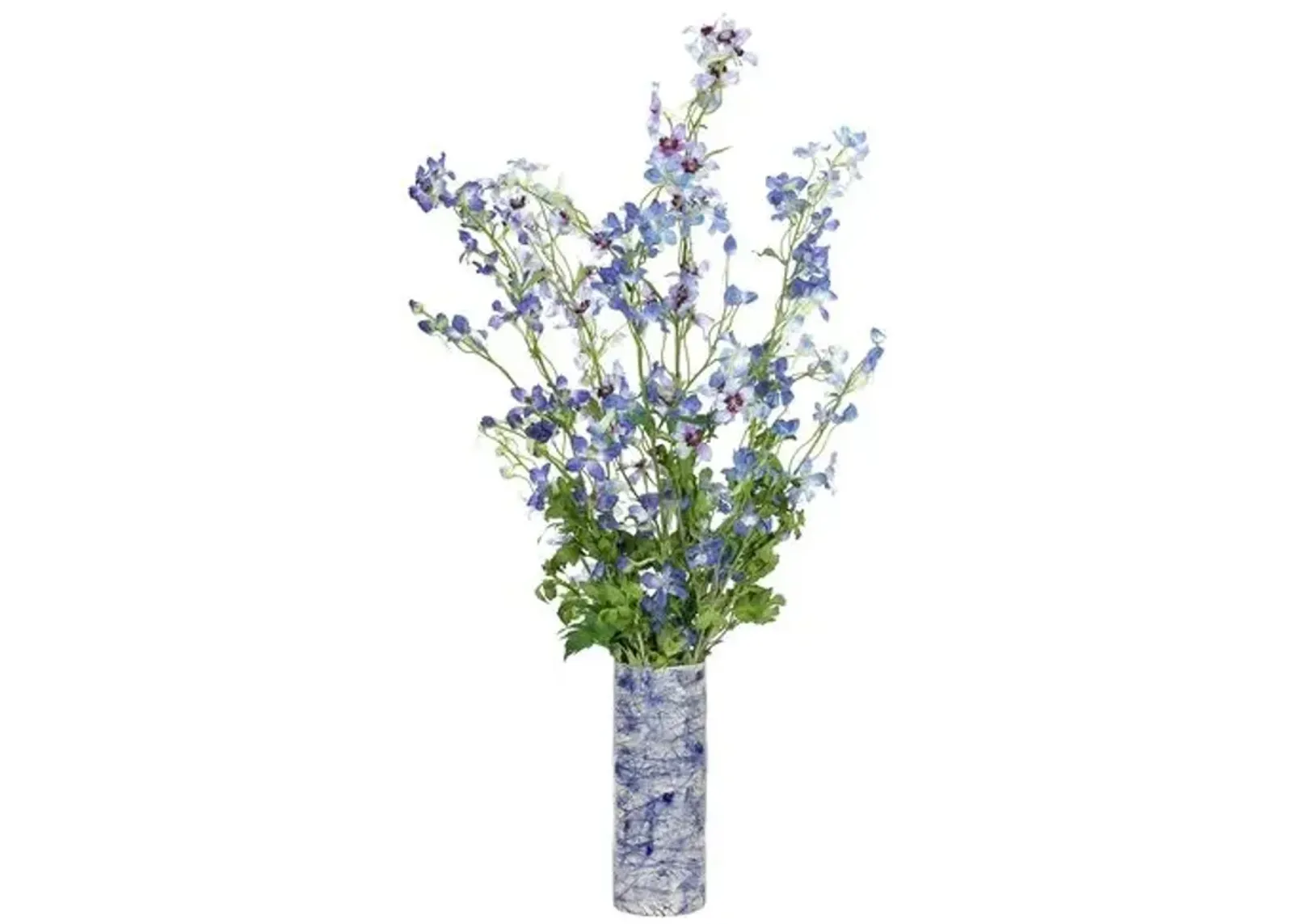 27" Delphinium in Vase - Faux - NDI - Blue