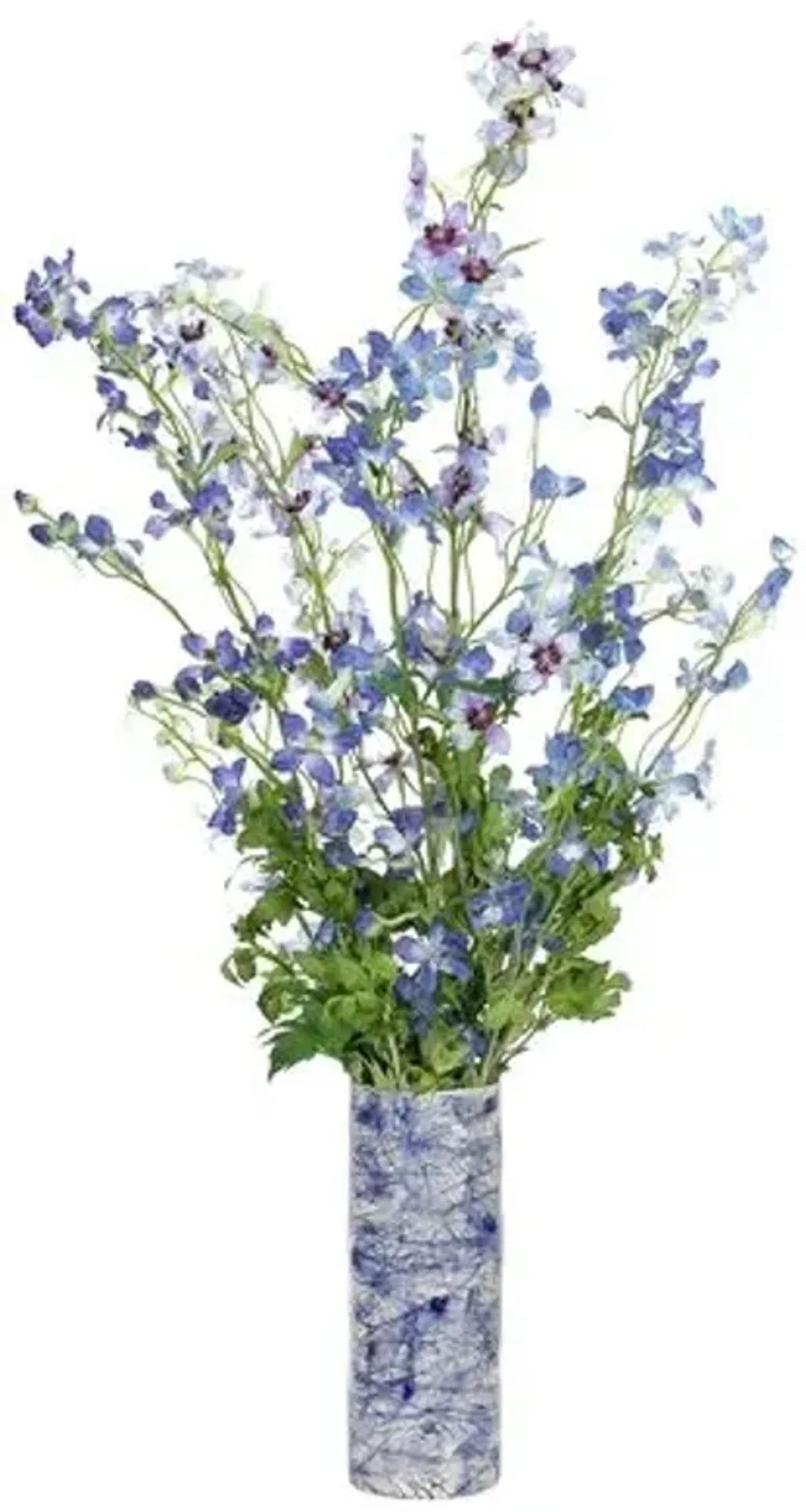 27" Delphinium in Vase - Faux - NDI - Blue