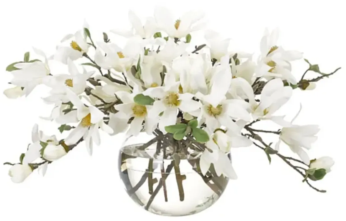 29" Magnolia in Vase, Faux