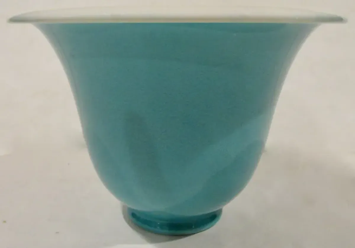 1930s California Pottery Cachepot - The Emporium Ltd. - Blue