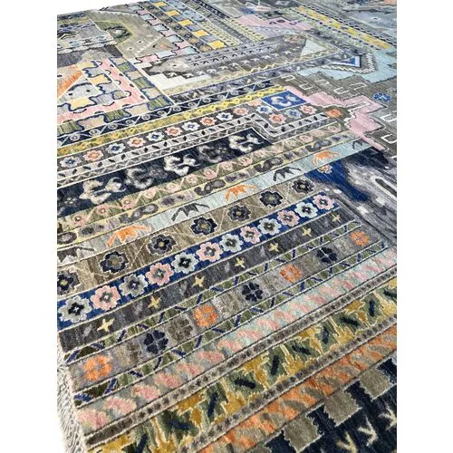 9'x12' Sari Liz Popwork Rug - Taupe - F.J. Kashanian - Gray - Gray