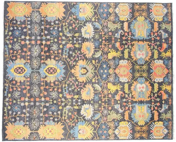 9'x12' Sari Liam Rug, Navy Blue