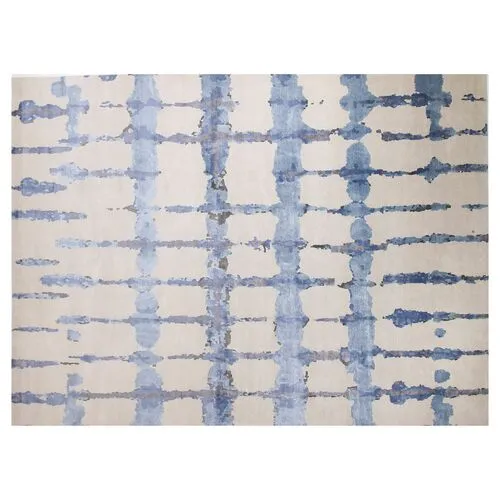 9'x12' Ocean Rug - Taupe/Blue - F.J. Kashanian - Blue