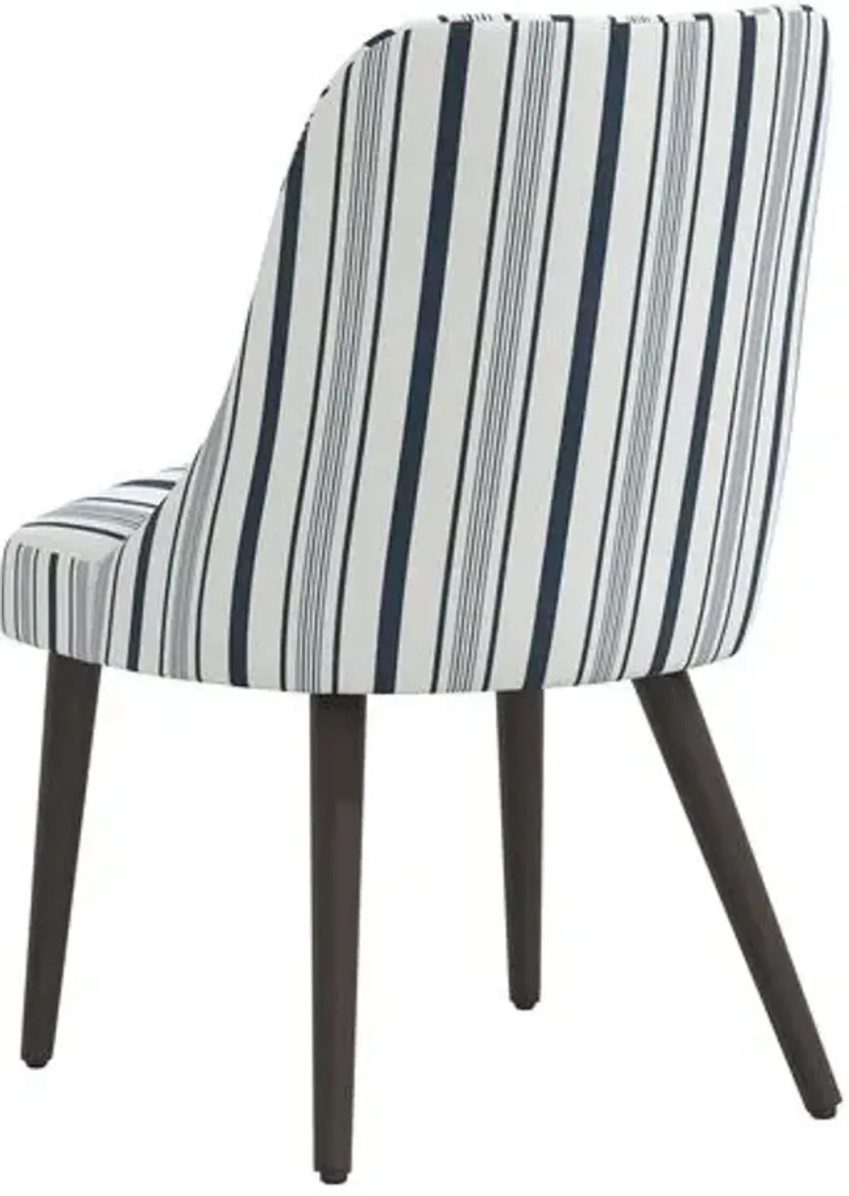 Set of 2 Barron Side Chairs - Luli Stripe - Blue