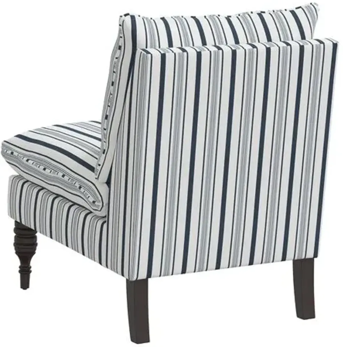 Daphne Slipper Chair - Luli Stripe - Blue