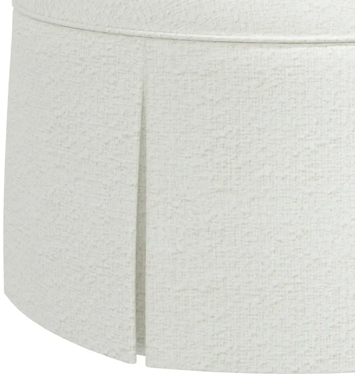 Liza Boucle Skirted Ottoman
