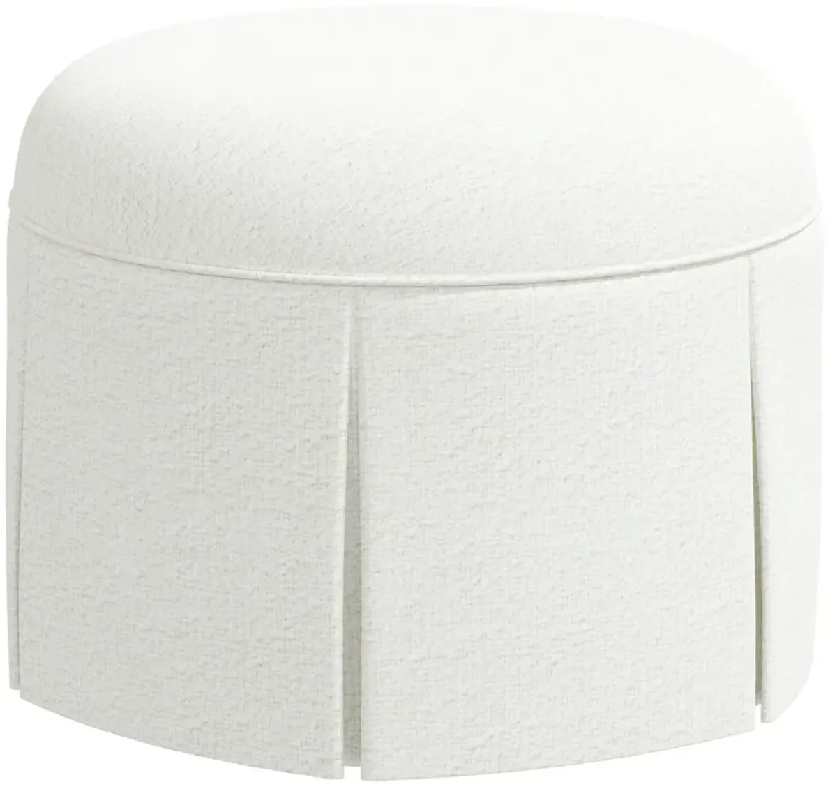 Liza Boucle Skirted Ottoman