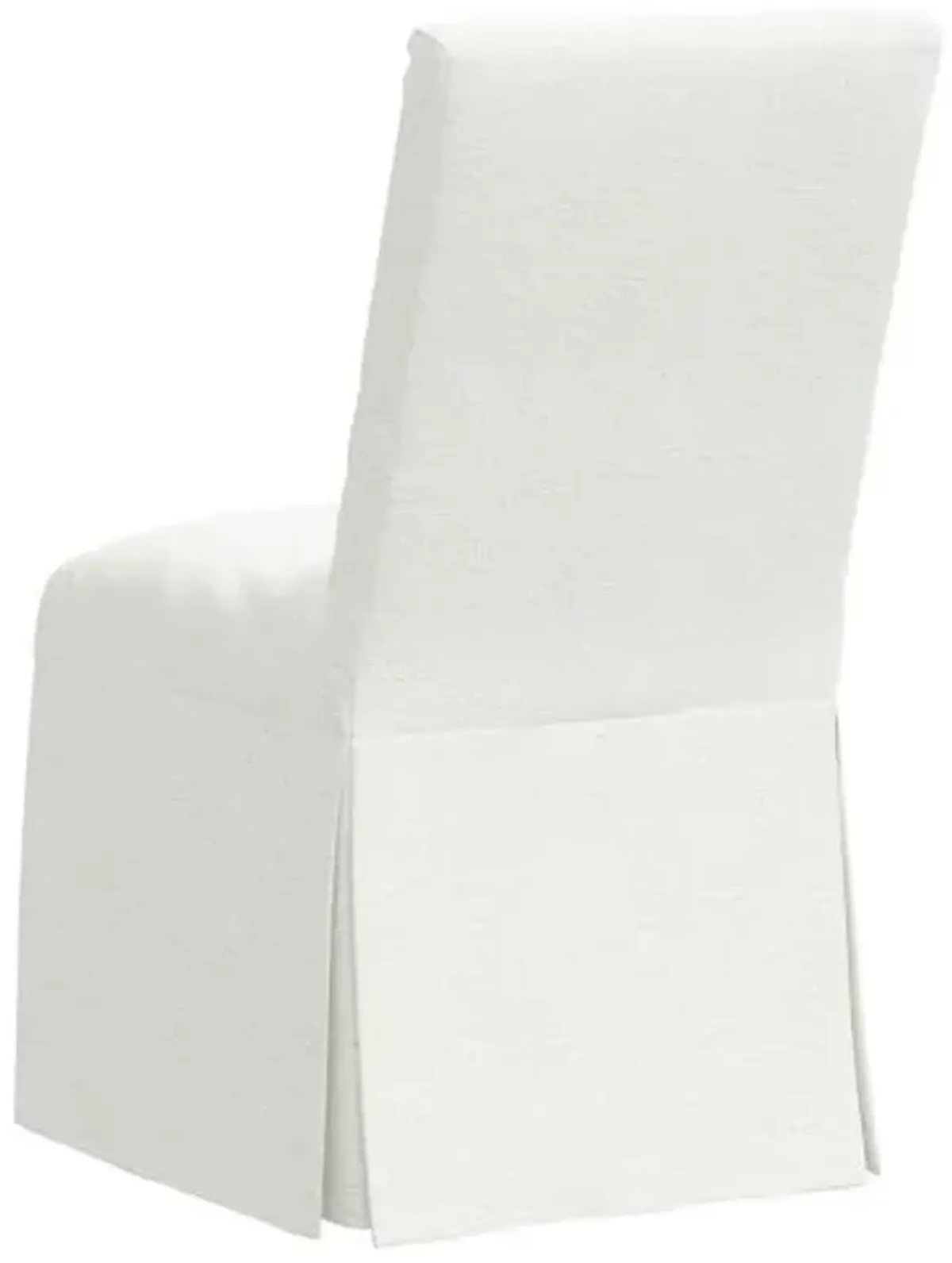 Owen Bouclé Slipcover Side Chair - White