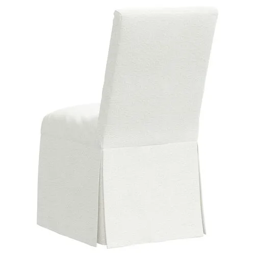 Owen Bouclé Slipcover Side Chair - White