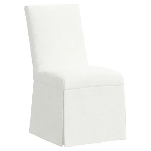 Owen Bouclé Slipcover Side Chair - White