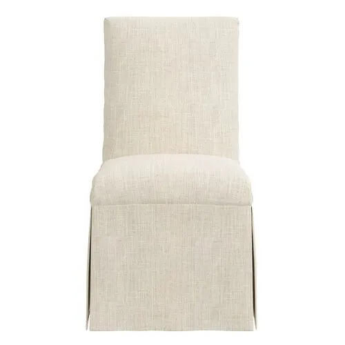 Owen Linen Slipcover Side Chair - Beige