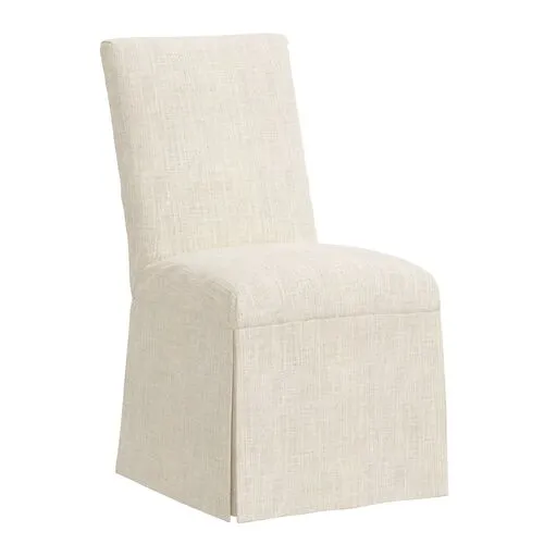 Owen Linen Slipcover Side Chair - Beige