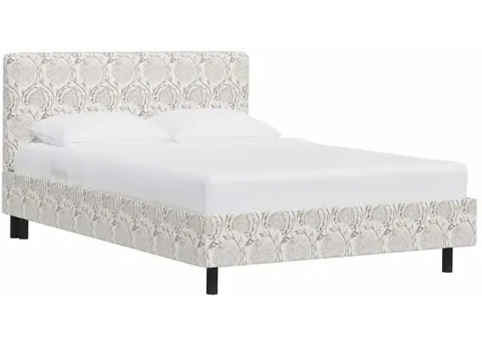 Novak Platform Bed - Ranjit Floral - Brown