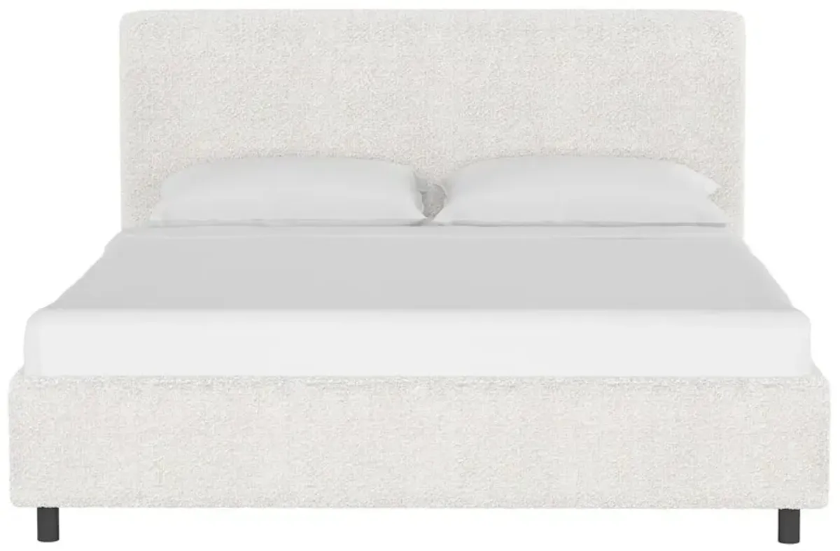 Novak Bouclé Platform Bed