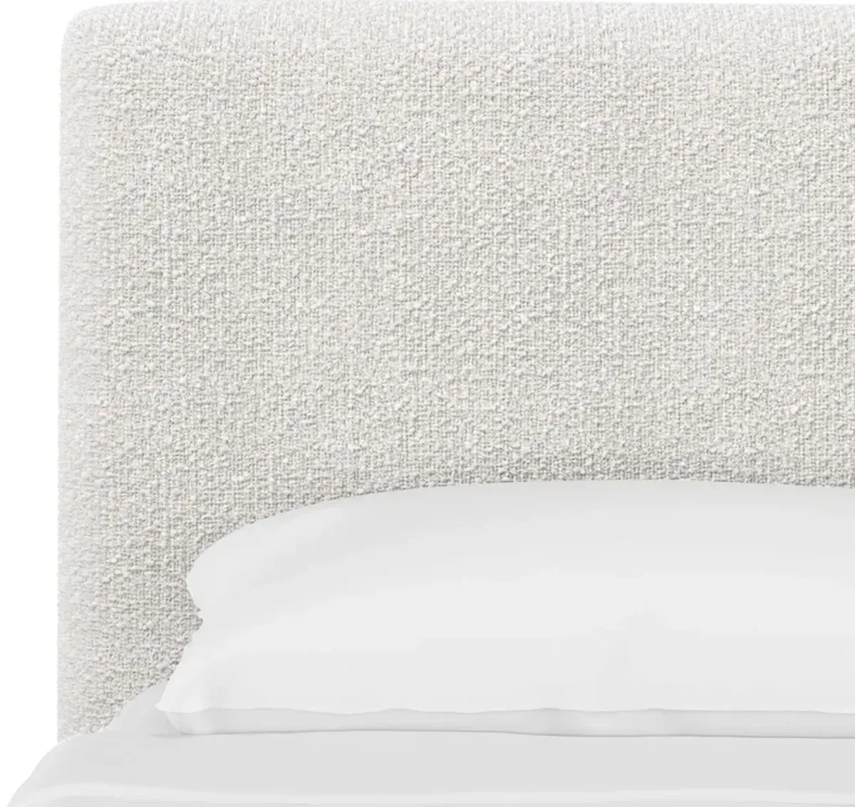 Novak Boucle Platform Bed
