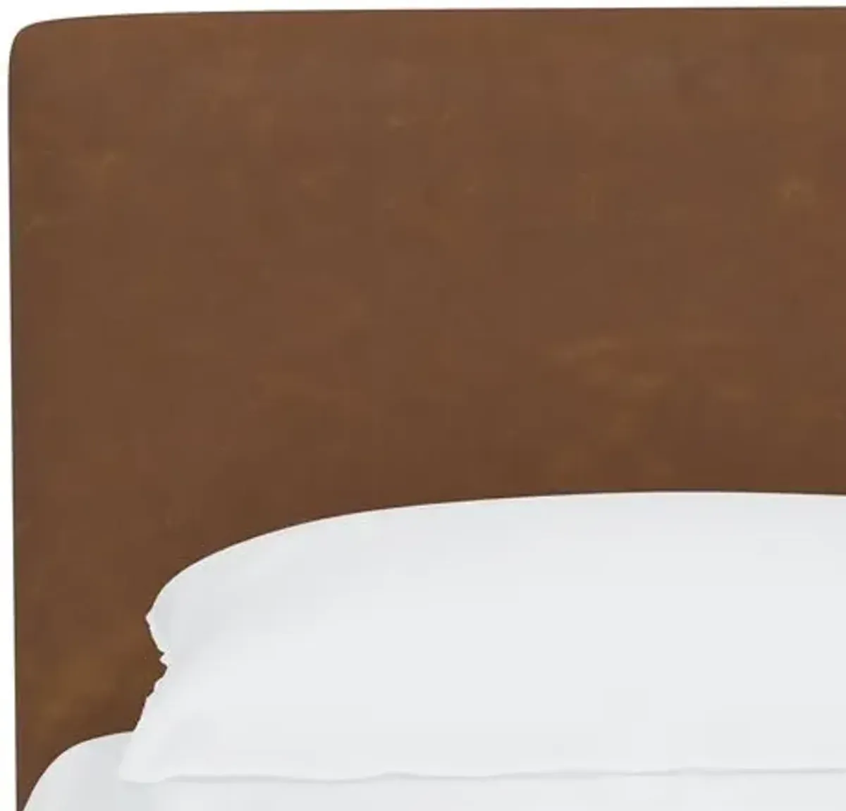 Novak Faux Leather Bed - Brown